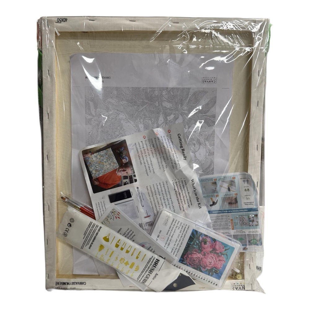 NIB Set of 3 Canvas By Numbers Paint By Numbers Art Kits - Picture 6 of 8